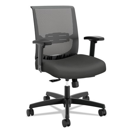 HON Convergence Mid-Back Task Chair, Syncho-Tilt/Seat Slide, Iron Ore/Blck HONCMY1ACU19